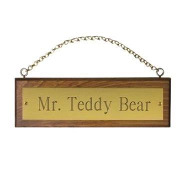 Metal Hanging Nameplate