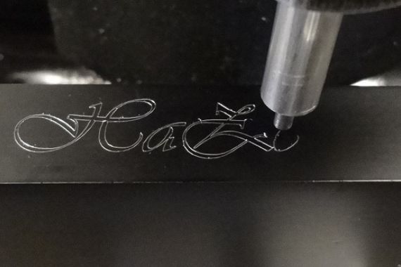 Diamond Drag Engraving On Metal