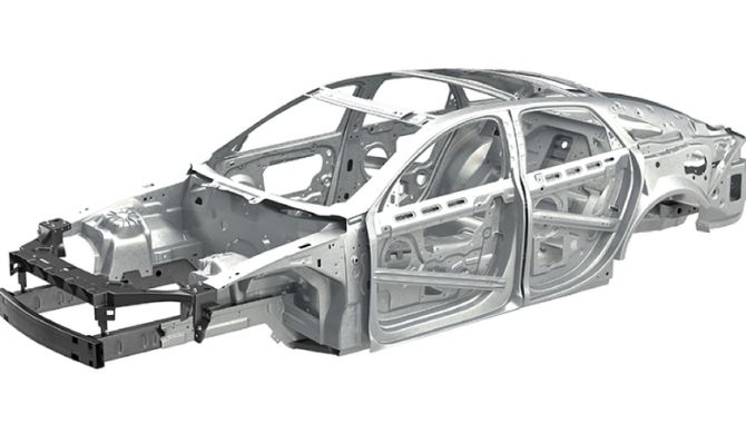 Структура стального автомобиля